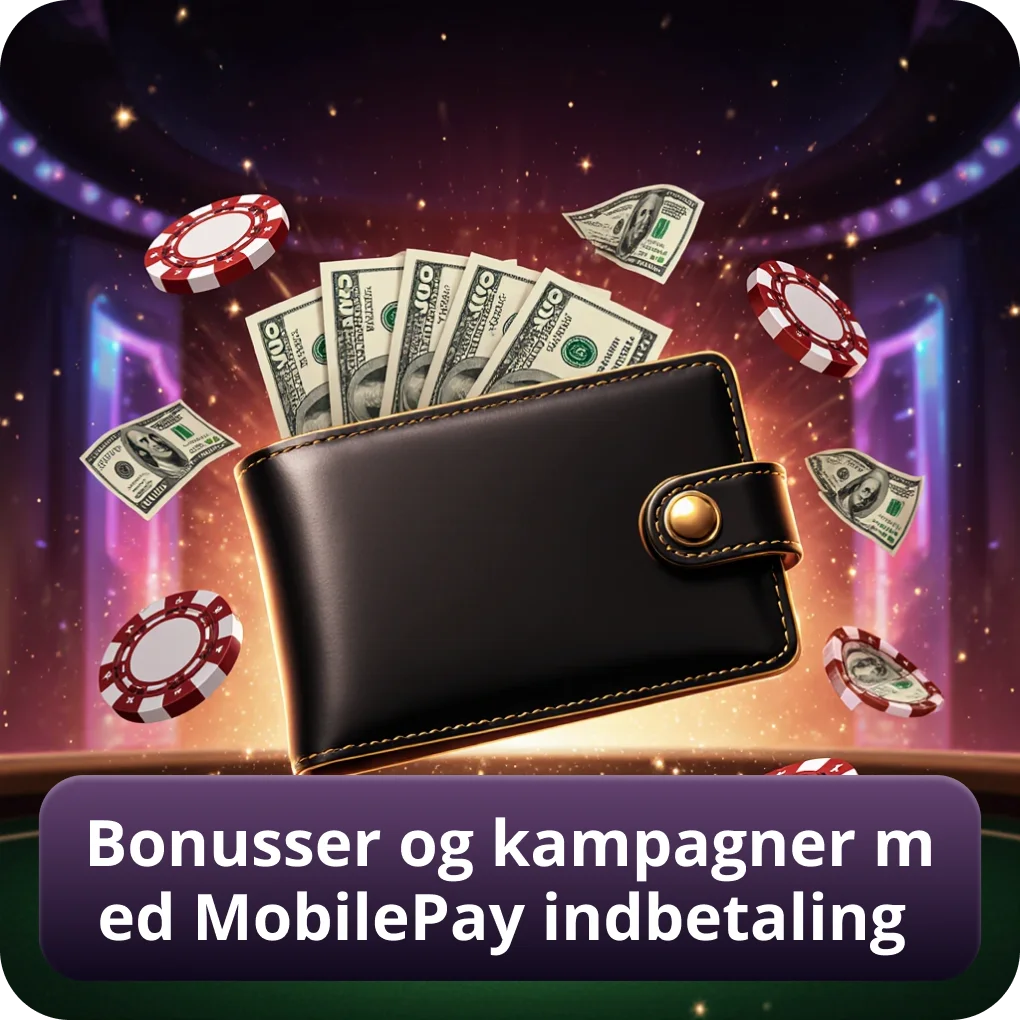 Hvilke velkomstbonusser free spins og kampagner kan du få når du indbetaler med MobilePay på casinoer Bonusser og kampagner tilgængelige med MobilePay indbetaling